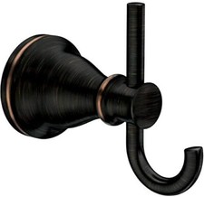 Moen MY2703BRB Hilliard Double Robe Hook in Mediterranean Bronze Finish