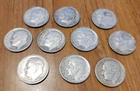 [10 Coin Lot] 90% Silver Roosevelt Dimes 1946 to 1964 - B