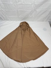 Women s Mocha Brown Hijab Khimar Pullover Head Neck Cover Modest Wear OS New