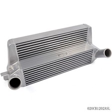 Aluminum Front Mount Intercooler Silver Fit For 15-17 Ford Mustang 2.3l Ecoboost Aluminum Front Mount Intercooler Silver Fit For 15-17 Ford Mustang 2.3l Ecoboost