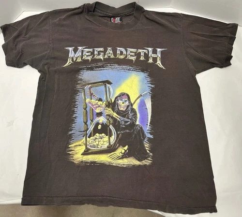 Megadeth Countdown To Extinction Tour T-Shirt L 1990s vintage concert t-shirt, vintage, size L, single stitch, B+ condition