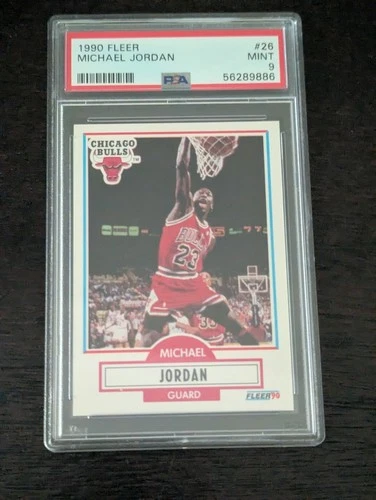 1990 Fleer Michael Jordan #26 Bulls - Graded PSA 9 MINT!
