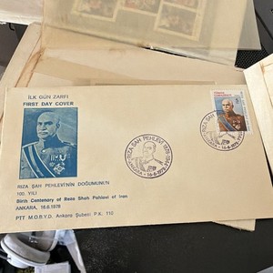 Turkey 1978 First Day Cover Reza Shah Pahlavi 5 Lira First Day, 100th birthday