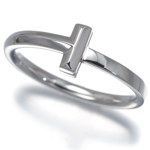 Auth Tiffany&Co. Ring Tiffany T1 US8.75-9 18K 750 White Gold