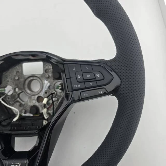 VW Bus T6.1 Passat B8 MFL Multifunktion Leder Lenkrad F1 Schalter Hochglanz  - Bild 2 von 4