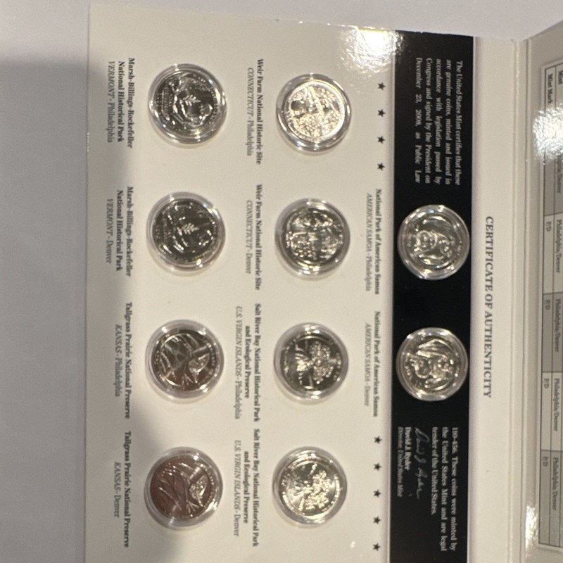 United States Mint 2020 America the Beautiful Quarters Uncirculated Set