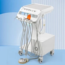 Dental Portable Mobile Delivery Unit Air Compressor System Suction Cart B033