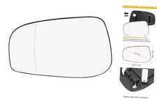 Mirror Glass Heated with Backing Plate Driver Side Left Side Rear View Mirror