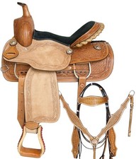 Horse Saddle Leather Western Barrel Racing Handmade Racer Equestrian Trail Tack
