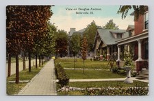 Postcard Douglas Avenue, Belleville, Illinois ca.1912