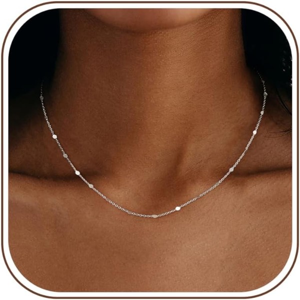 Halskette Gold Wasserfest 18K Herz Kugel Rund Perlenkette Damen Schmuck Geschenk-image