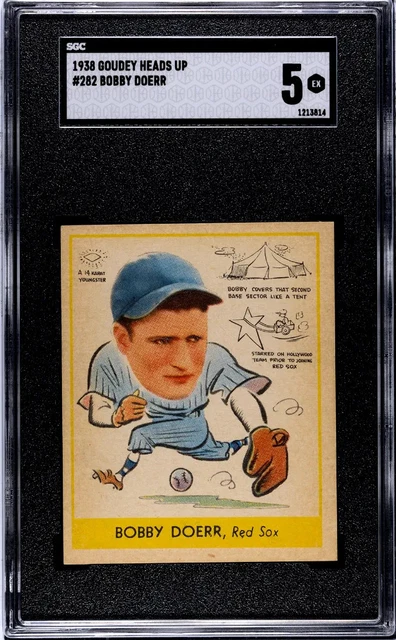 1938 Goudey Heads Up Bobby Doerr #282 SGC 5