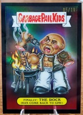 2026 Topps Chrome WWE The Rock Garbage Pail Kids Black Refractor 05 /10 SSP