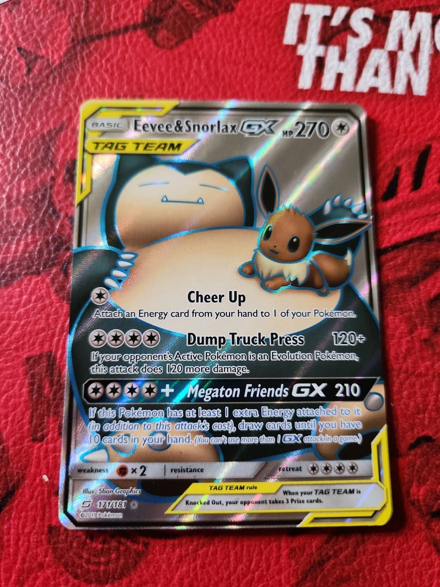 Eevee & Snorlax GX 171/181 Sm-Team Up for sale | eBay
