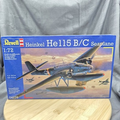 HEINKEL He115B/C 1/72 Model Plane Kit  REVELL 04276 New Open Box Complete 