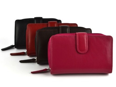 Mittlere Damen-Ledergeldbörse von Visconti; Heritage Collection, in Geschenkv...