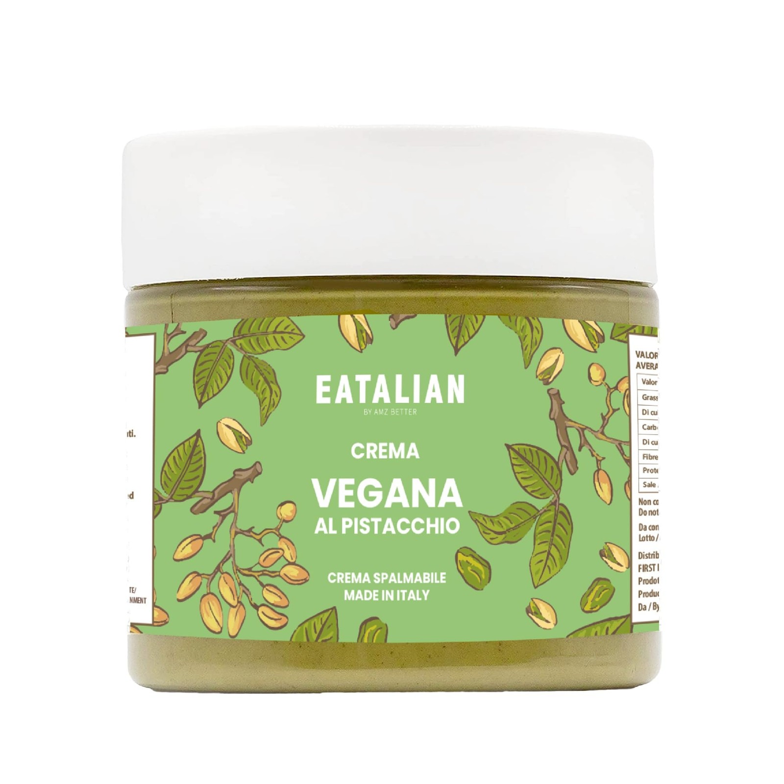 EATALIAN by AMZ BETTER Vegan Pistachio Cream, Delicious Vegan Spreadable Cream,
