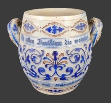 Grès d'Alsace pot à deux anses - Hauteur : 21cm