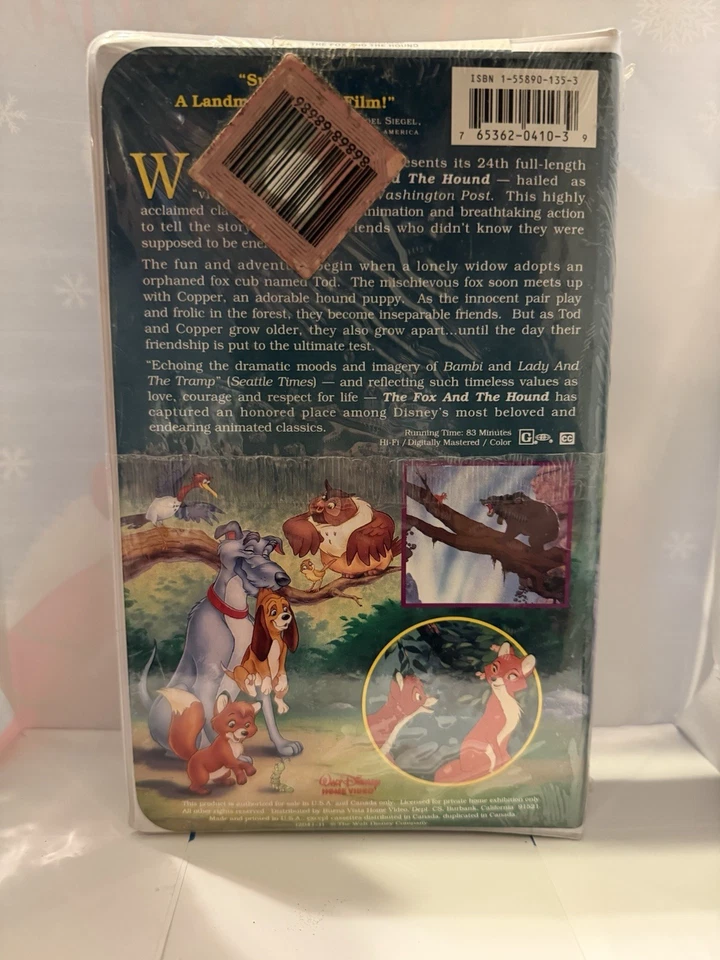 Fox And The Hound (bBack Diamond The Classics) Sealed VHS - Image 3 of 4