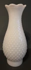 Vtg Milk Glass Hobnail Hurricane Lamp Chimney Shade  (9.7/8")