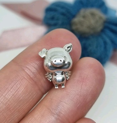 NEU Original Pandora Pippo das fliegende Schwein Charm   S925 ALE 