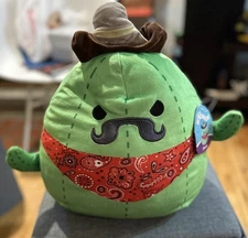Squishmallow Sheriff Cactus Stevie 12” Plush Cedar Point Check In Series 1 NWT