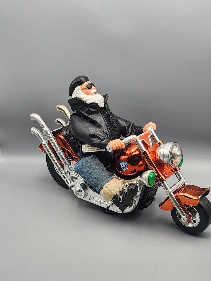 Christmas Santa Claus On Motorcycle - Animated to "Born to be Wild" - Image 3 of 4