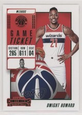 2018-19 Panini Contenders Game Ticket Green Dwight Howard #89 HOF 1s8
