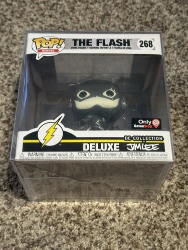 Funko Pop! Deluxe: The Flash by Jim Lee #268 ~ Gamestop Exclusive ~ & Protector!
