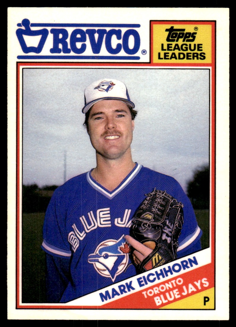 Mark Eichhorn 1988 Topps Revco League Leaders #30 Blue Jays MLB READ FREE SHIP