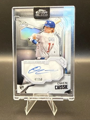 2026 Topps Chrome Black Owen Caissie Ivory Autographs (Raw)