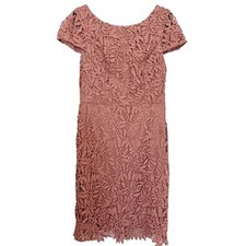 Azazie Formal Dress L Dusty Rose Wedding, Cocktail, Lace, Bodycon, Formal, Pink