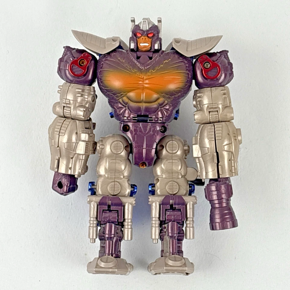 Vtg 1997 Transformers Beast Wars Transmetals Optimus Primal w/ Gun Incomplete - Image 2 of 4