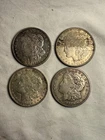 (LOT OF 4) 1921 Morgan Silver Dollar - $1 Circulated Approx. BU 90% Silver Coin