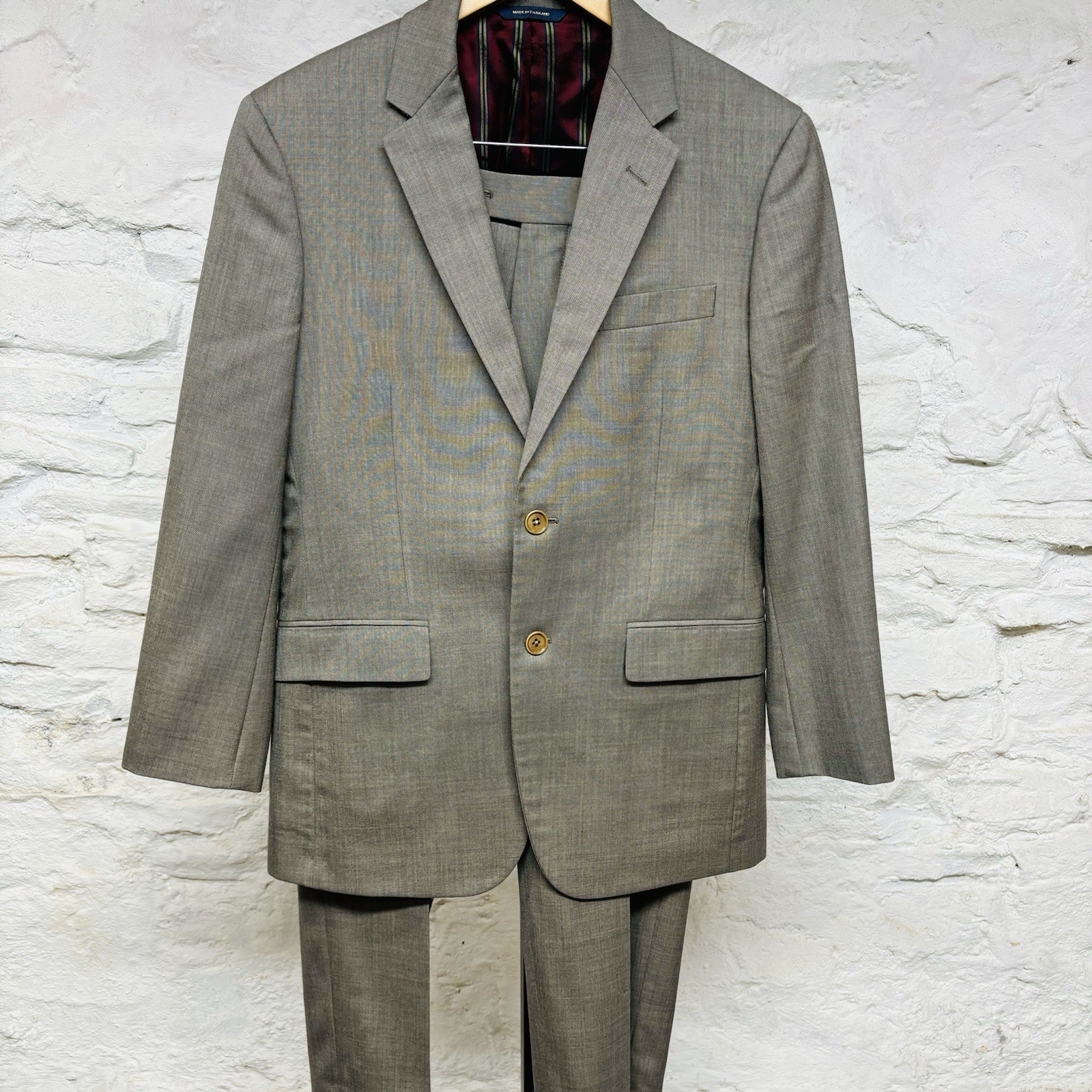 Brooks Brothers Milano Fit Wool Suit Brown 2 Button 39 S Jac