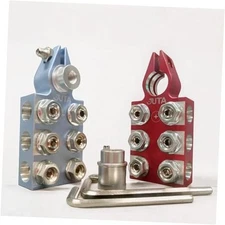  12-Way Battery Terminal Connectors for SAE/DIN/EN Tapered Top Post, Positive 