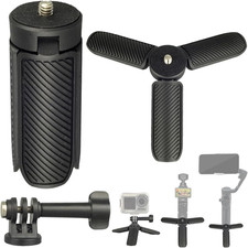 Mini Tripod for DJI OSMO Pocket 4/3, Portable Handheld Tripod Handle Grip Self S