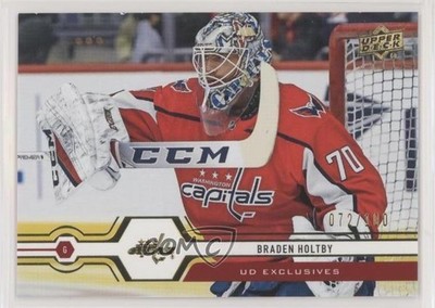 2019-20 Upper Deck UD Exclusives 72/100 Braden Holtby #65 2js