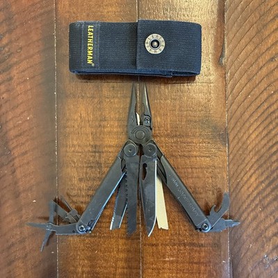 Leatherman Wave Plus + Multi-Tool With Sheath - BLACK OXIDE - Excellent