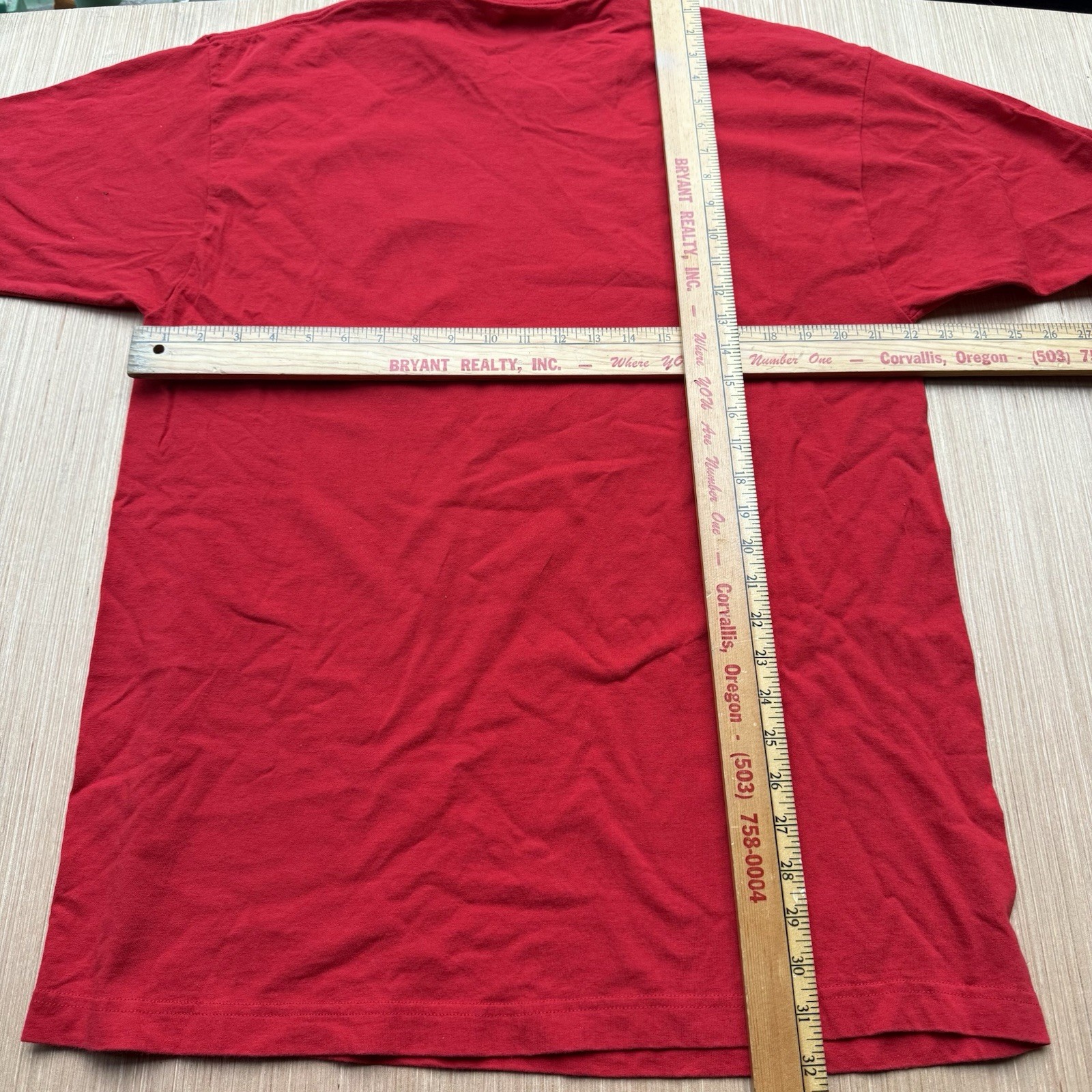 Deadstock Y2K Kansas City Chiefs VTG Arrowhead NOS Shirt Red Spellout L Cotton image 3