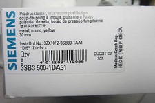 4 NEW SIEMENS 3SB3 500-1DA31 PUSHBUTTON 3SB35001DA31