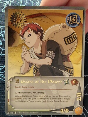 Naruto Ccg 112 Gaara Of The Desert - HOLO | eBay