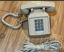 Vintage CORTELCO Beige Push Button Desk Telephone 250044-VBA-20M Touch Phone USA