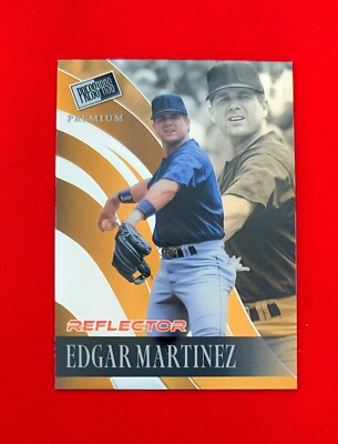  Edgar Martinez 2/5 - 2024 Leaf Press Pass Premium - Gold Prismatic Reflector 