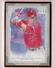 Mike Trout 2018 Topps Transcendent Origins Reproduction Art Sketch Card /83