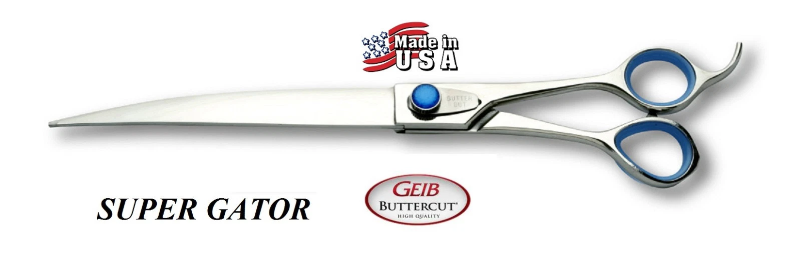 Geib Buttercut SUPER GATOR PROFESSIONAL CURVED Pet Grooming 9.5" SHEAR Scissor