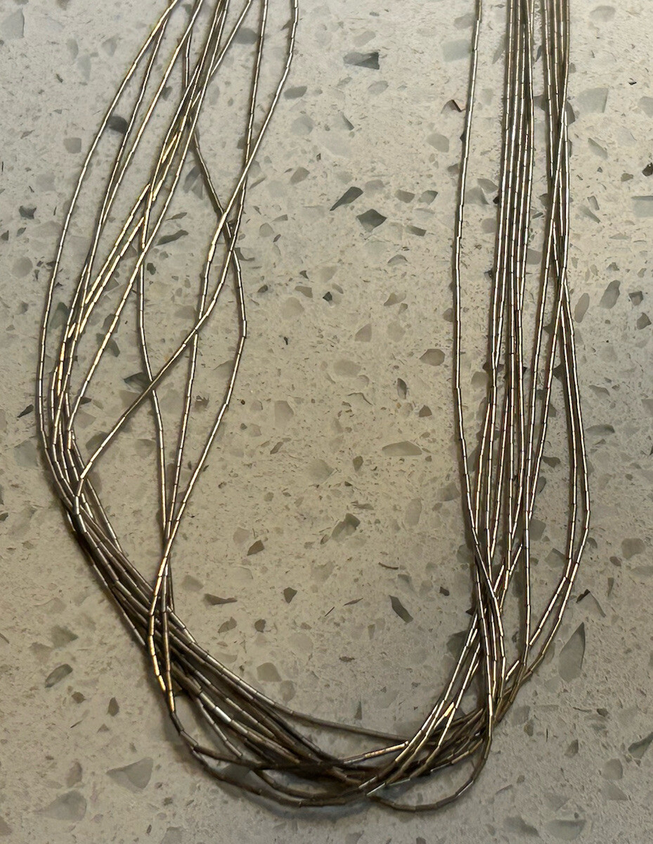 Native sterling silver liquid silver Adjustable N… - image 6