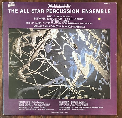 The All Star Percussion Ensemble Vinyl LPon MMG 1983 Harold Farberman EXC