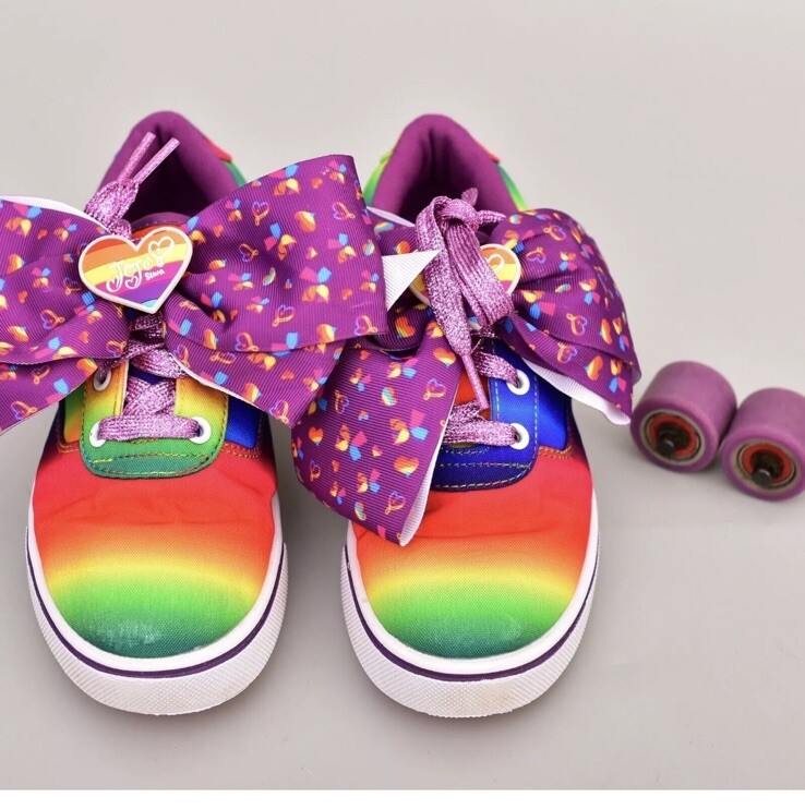 Heelys JoJo Siwa Rainbow Tie Dye Heelys Youth Size 3 eBay