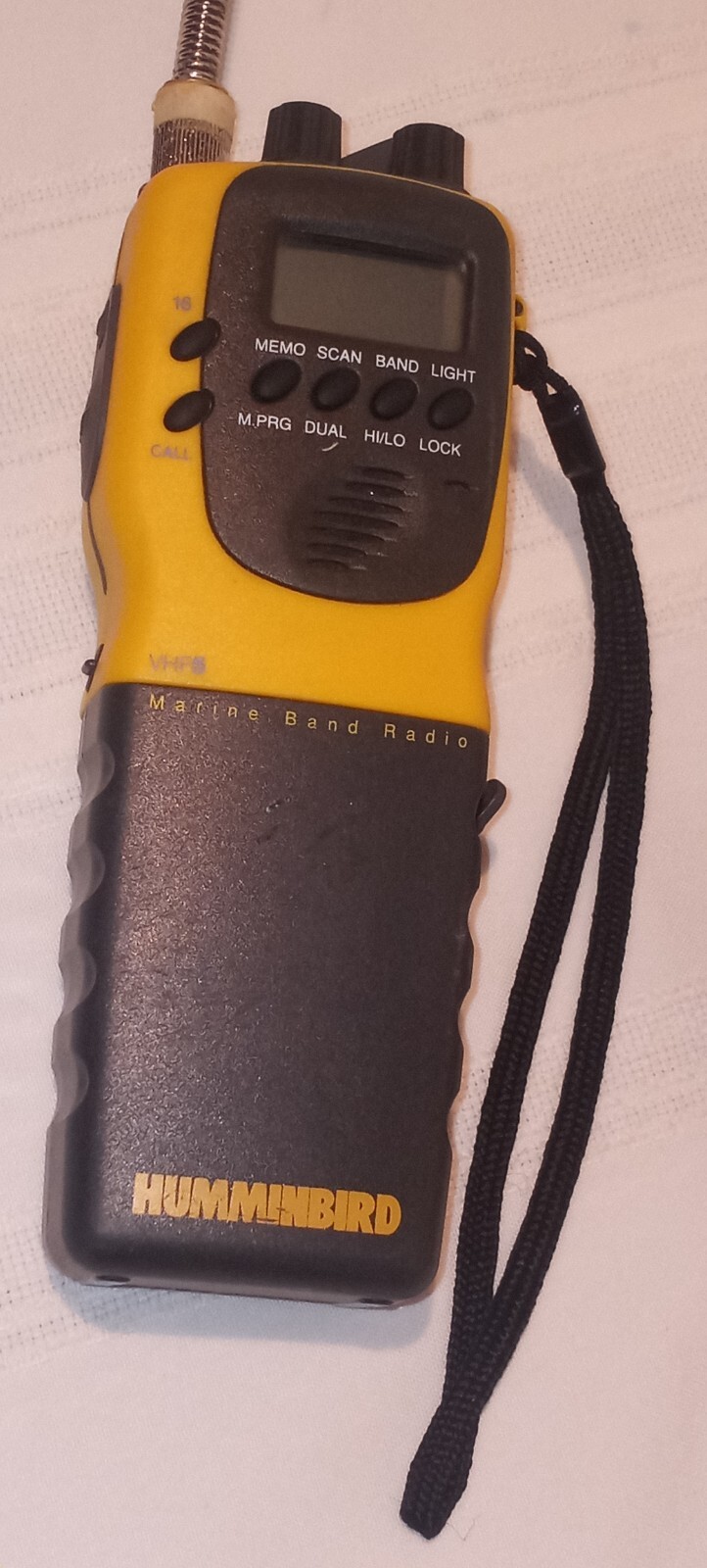 HUMMINBIRD FISHFINDER, HEAVHF5 MARINE BAND RADIO with its POWER SUPPLY